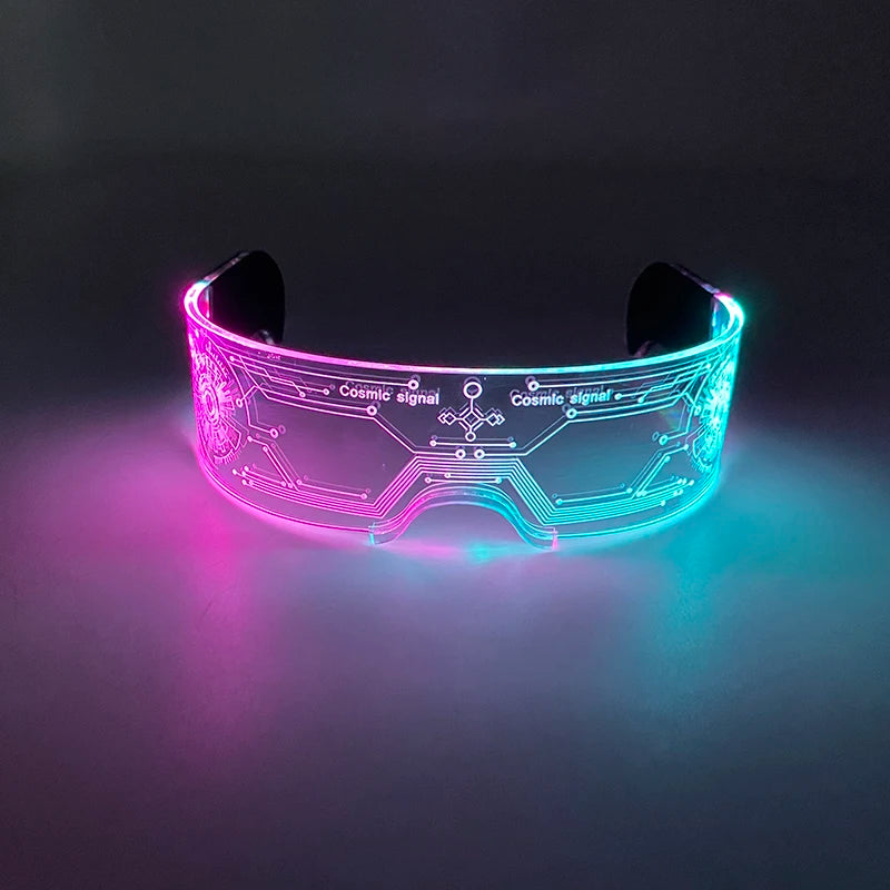 Neon LED Wrap Around Visor