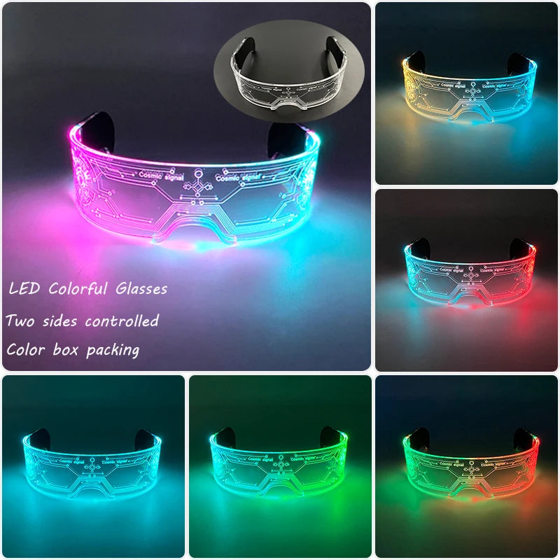 Neon LED Wrap Around Visor