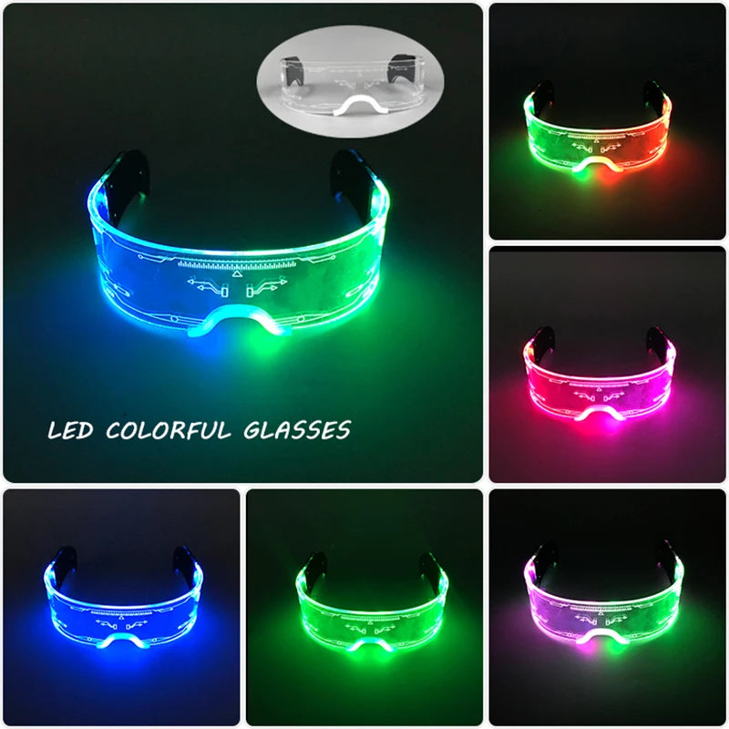 Neon LED Wrap Around Visor