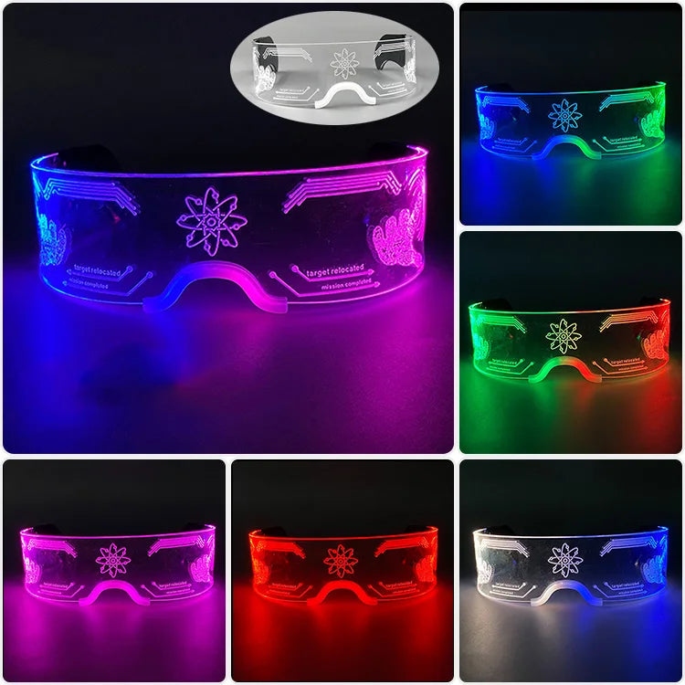 Neon LED Wrap Around Visor