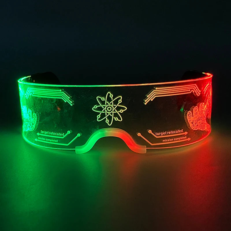 Neon LED Wrap Around Visor