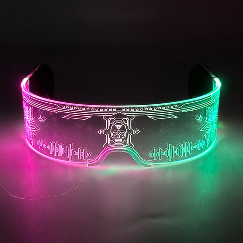 Neon LED Wrap Around Visor