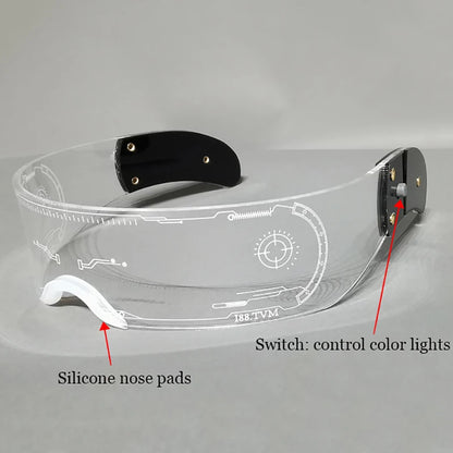 LED MultiColour Wrap Around Visor
