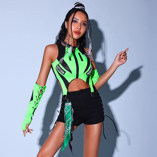 Fluorescent Racer Girl Set