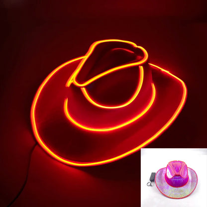 LED Neon Cowboy Hat