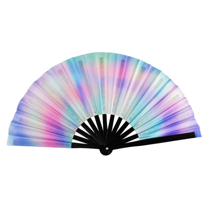 Large Folding Colourful Hand Fan