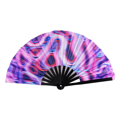 Large Folding Colourful Hand Fan