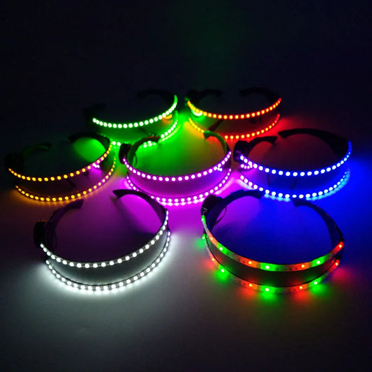 Cyberpunk Neon Visor