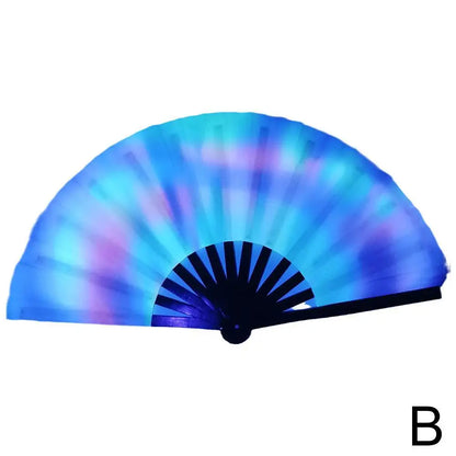 Large Fluorescent Folding Hand Fan