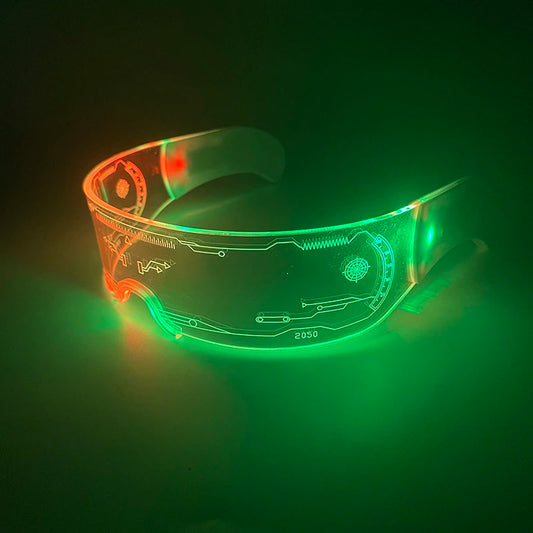 Neon LED Wrap Around Visor