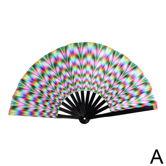 Large Fluorescent Folding Hand Fan