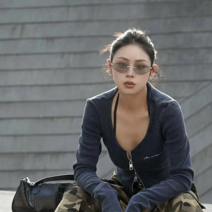 Korean-Inspired Luxury Frameless Sunglasses