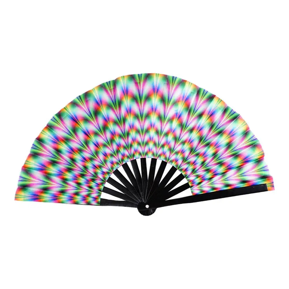 Large Fluorescent Folding Hand Fan