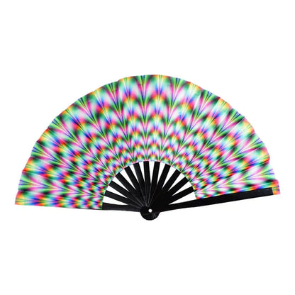 Large Fluorescent Folding Hand Fan