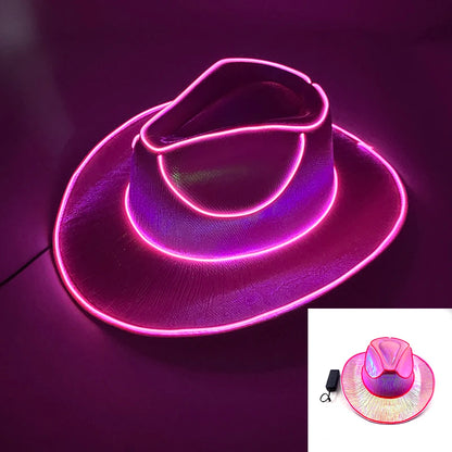 LED Neon Cowboy Hat