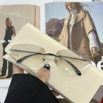 Korean-Inspired Luxury Frameless Sunglasses