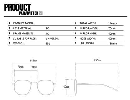 Futuristic Rimless Mirrored Sunglasses