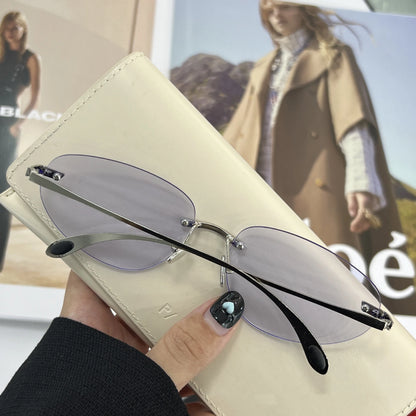 Korean-Inspired Luxury Frameless Sunglasses