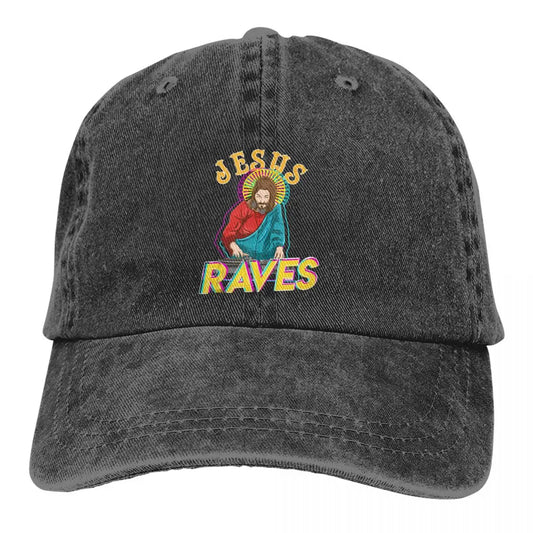 Jesus Raves Baseball Dad Cap