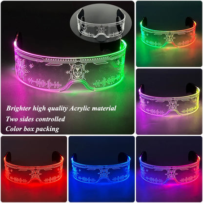 Neon LED Wrap Around Visor