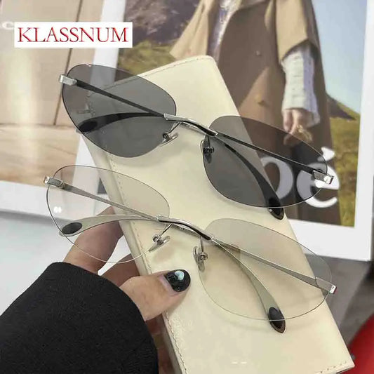 Korean-Inspired Luxury Frameless Sunglasses