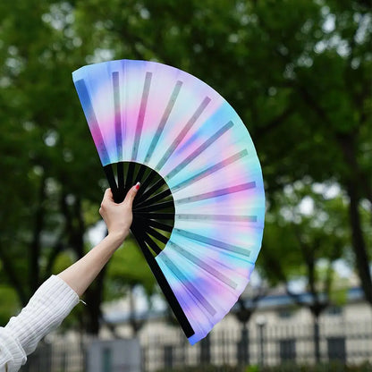 Large Fluorescent Folding Hand Fan