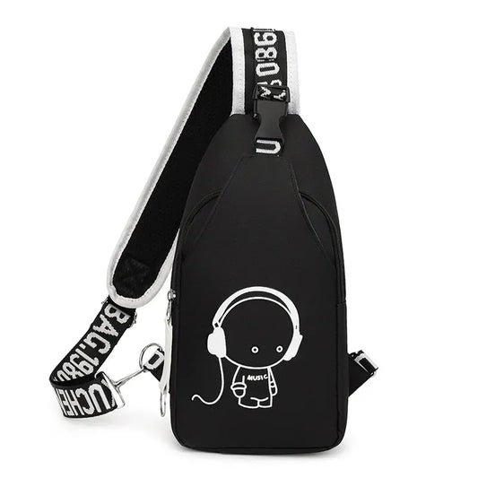 Crossbody Bag with Glow Graphic