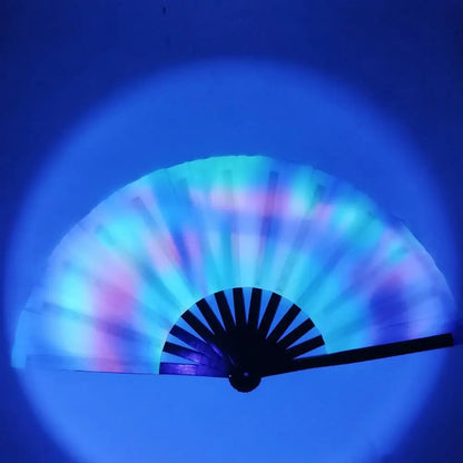 Large Folding Colourful Hand Fan