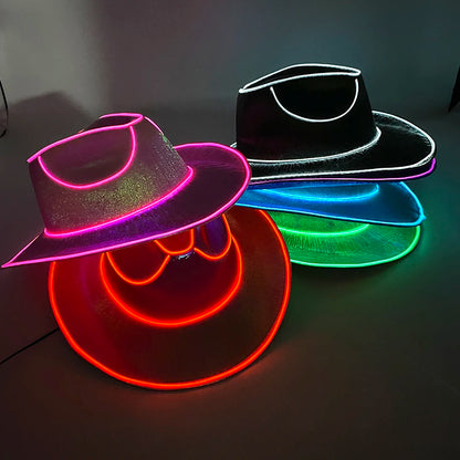 LED Neon Cowboy Hat