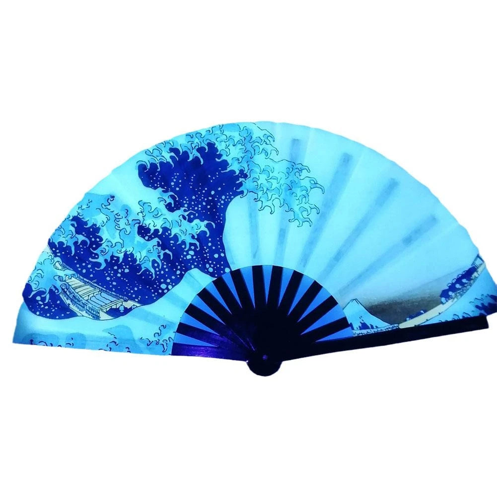 Large Folding Colourful Hand Fan