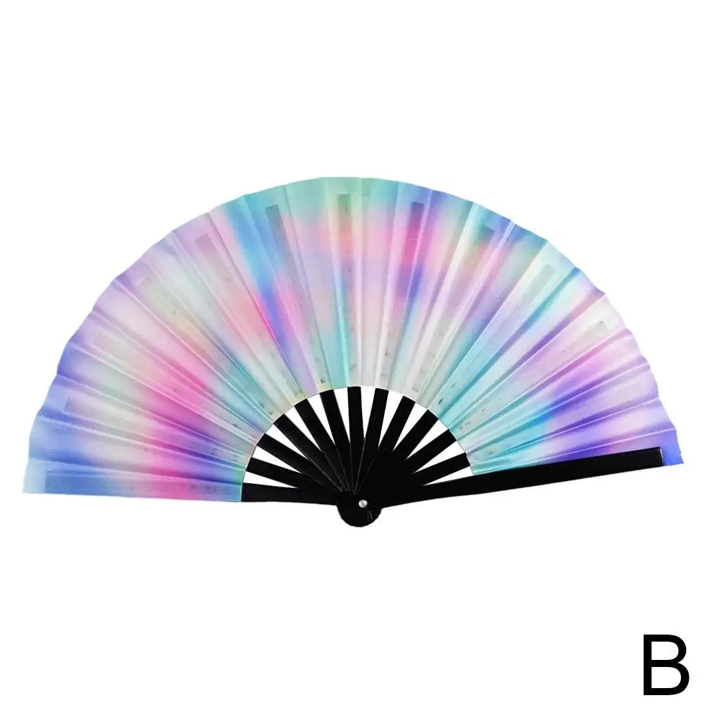 Large Fluorescent Folding Hand Fan