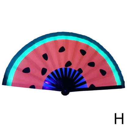 Large Fluorescent Folding Hand Fan