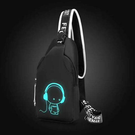 Crossbody Bag with Glow Graphic