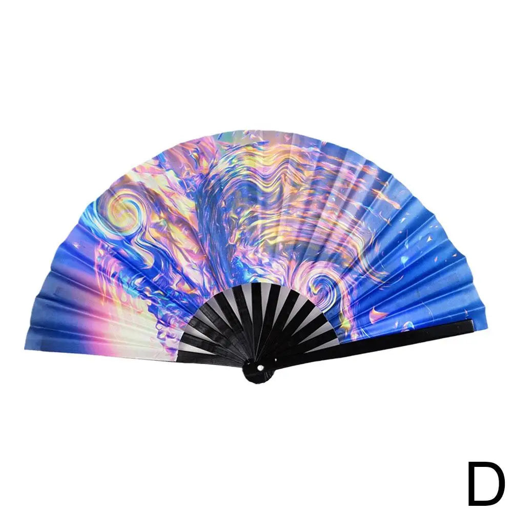 Large Fluorescent Folding Hand Fan