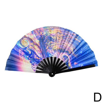 Large Fluorescent Folding Hand Fan