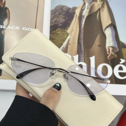 Korean-Inspired Luxury Frameless Sunglasses
