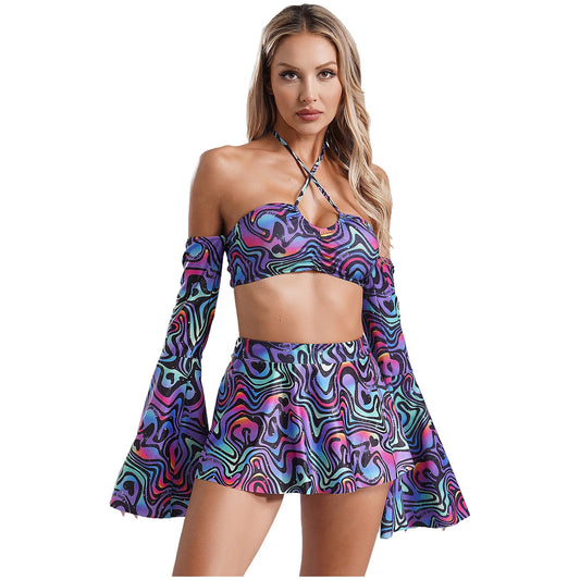 Flowy Mommy 3-Piece Swimsuit