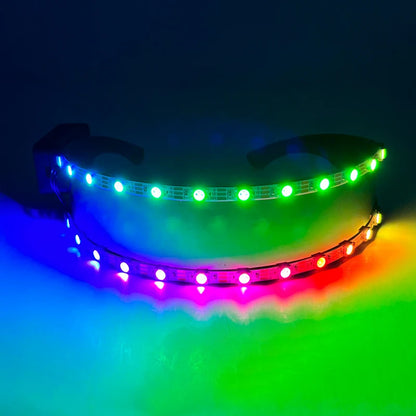 Cyberpunk Neon Visor