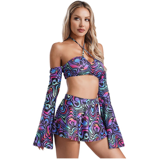 Flowy Mommy 3-Piece Swimsuit