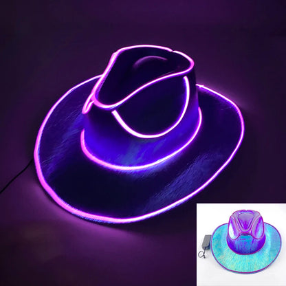 LED Neon Cowboy Hat